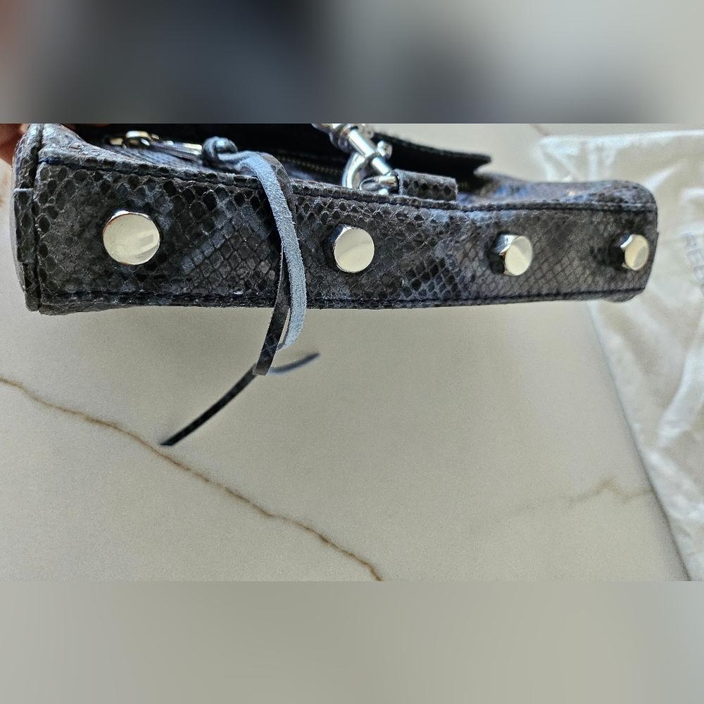 Rebecca Minkoff Sunday Blue Snake Mini Bag Leather - Picture 6 of 16